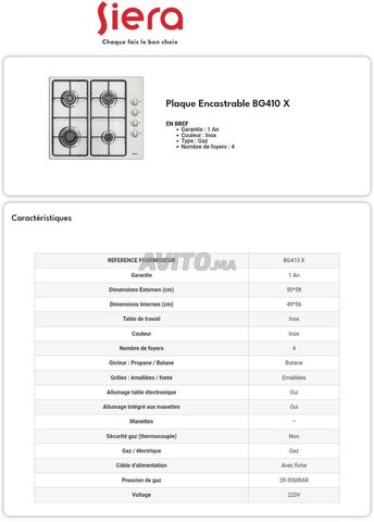 لوحة مدمجة سييرا BG 410 X