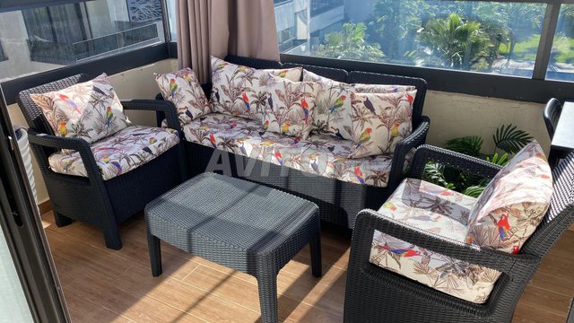 Set de fauteuils d'extérieur 5 places