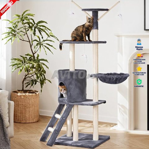 شجرة خدش للقطط 140 × 50 × 35 سم - Cat Tree