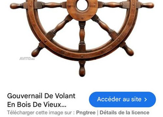 Gouvernail bateau navire maritime