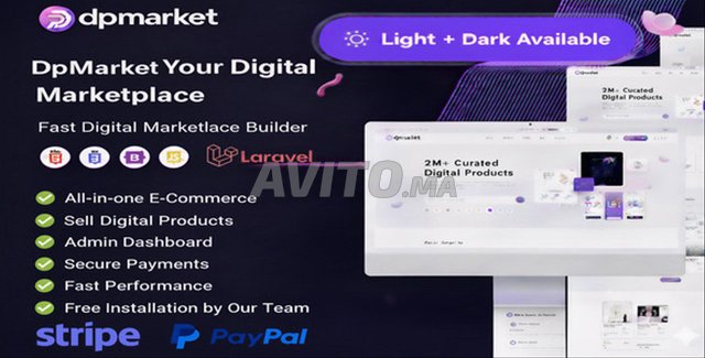 Obtenez votre site numérique avec Laravel - Vente et livraison instantanées