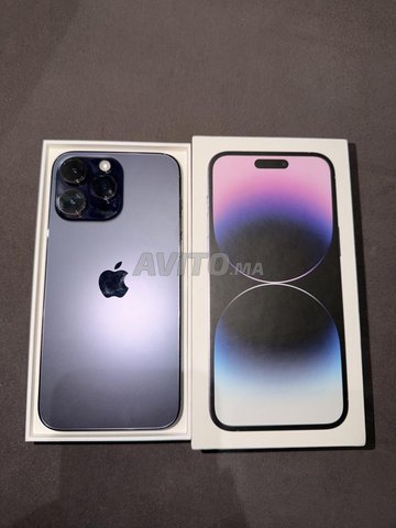 iPhone 14 pro max 128go بنفسجي بحالة جيدة جدا
