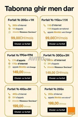 Forfait YO Orange à partir de 49 DH Meilleur Tarif - 2