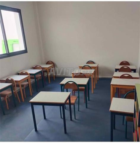 تصنيع كراسي وطاولات مدرسية ولوحة