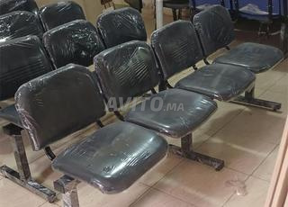 مقعد من الفولاذ المقاوم للصدأ بكسوة جلدية 2/3/4/5 مقاعد