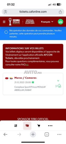 Match d’ouverture Maroc vs Comores