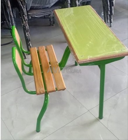 طاولة مزدوجة table pupitre double place