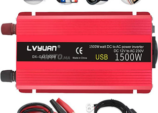 Convertisseur 1500 W DC 12V à AC 220V pour voiture