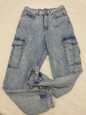 جينز كارجو نسائي مقاس 42