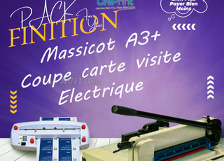 Massicot manuel A3plus et matériel d'impression