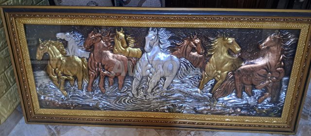 Tableau décoratif chevaux 3D