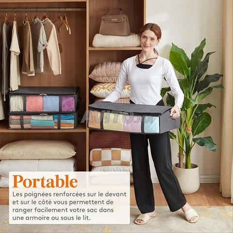 6 Sacs rangement sous lit avec fenêtre transparent - 2