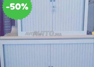 Armoire métallique haute basse à portes battante