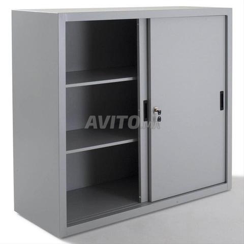 Armoire métallique haute basse à portes battante - 2