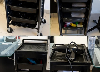 Chariot de rangement, il y en a 5, prenez ce dont vous avez besoin