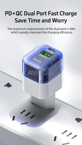 HOCO 30W chargeur double port QC3.0