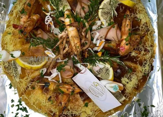 Pastillas au poulet et aux fruits de mer