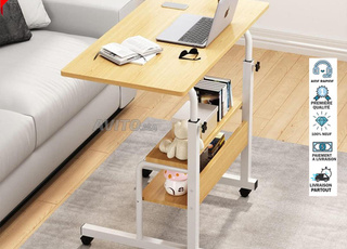 Table pour PC Réglable Sur Roulettes