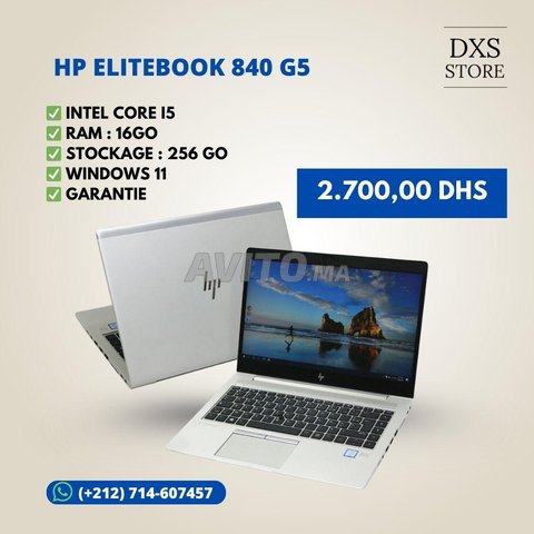 HP Elitebook 840 G5 - i5 / 16Go / 256Go