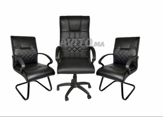 Bureau président avec pack chaises en stock