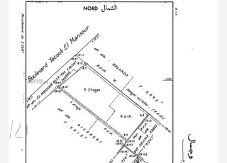 أرض 150 متر مربع R7 في قلب شارع يعقوب المنصور