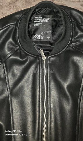 JAKET EN CUIR OVER SIZE PCLP BRAND TAILLE L