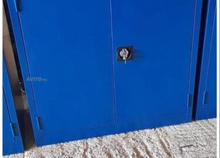Armoire métallique basse 2 portes battantes
