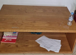 طاولة قهوة من خشب البلوط الصلب