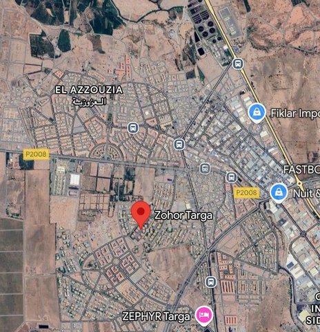 Terrain de villa 666 M2 – Quatre façades – Targa