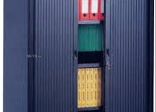 Armoire métallique haute à 2 portes rideaux