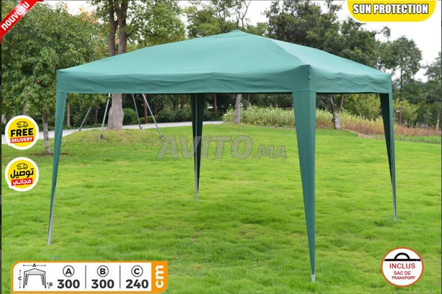 Charmille Pliable 3x3M Avec Sac De Rangement