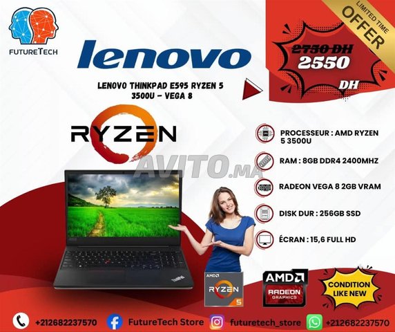 Lenovo Thinkpad E595 Ryzen 5 3500U - VEGA 8