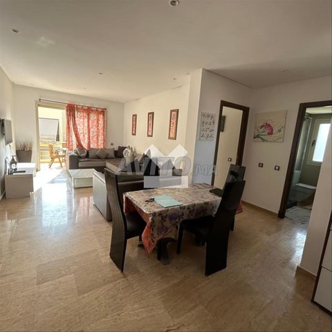 21220-Appt à louer à 10000DH à Plage Oued Cherrat