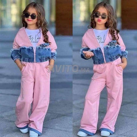 طقم بناتي 3قطع👌Ens. 3piècesالتوصيل مجاني🇲🇦