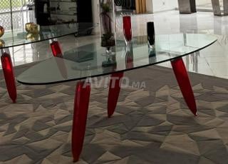 Table ROCHE BOBOIS verre de Murano