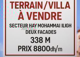 Terrain villa à vendre (désistement Omran) Titré