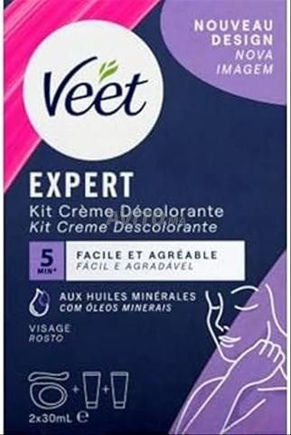 Veet Crème Décolorante Spécial Visage 2 crèmes