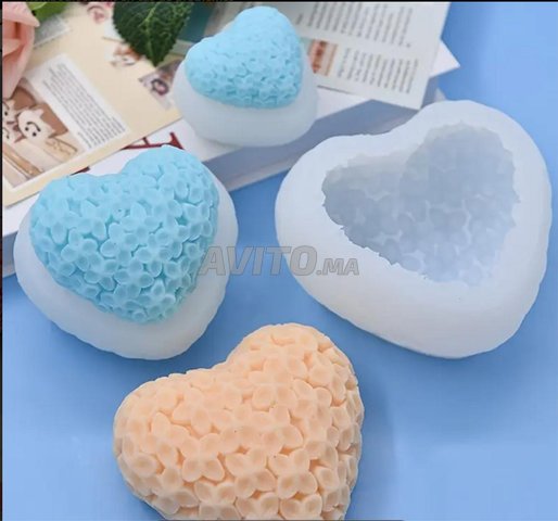 قطعة واحدة قالب سيليكون على شكل قلب