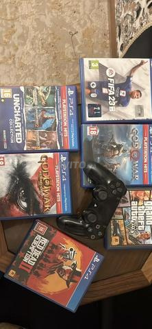 Ps4 Fat avec 6 discs et 1 manettes et 1 casque - 2