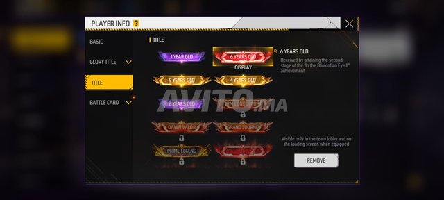 حساب فري فاير 6 سنوات OG أكثر من 1900 صندوق مغلق