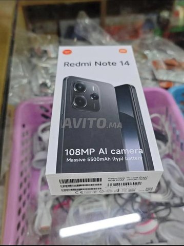 ريدمي نوت 14 جديد 8GB RAM / 256GB فقط بـ 1800 درهم 💥