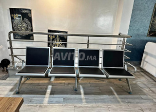 les chaises banquette reception en noir