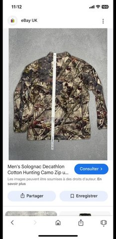 سترة صيد وتنزه مموهة Solognac