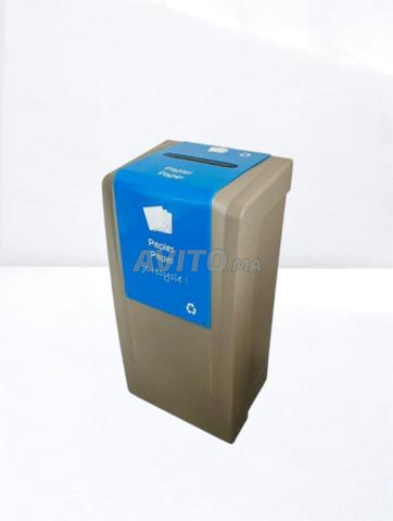 Poubelle tri PVC Green Office papier bleu