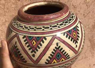 Superbe vase en céramique Vintage