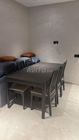 طاولة طعام 180x90 سم - 6 كراسي