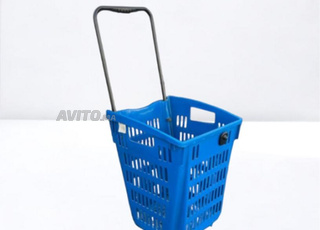 Panier XXL 52L empilable magasin chariot