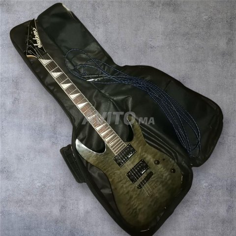 Jackson JS32TQ Dinky Arch Top Transparent Green