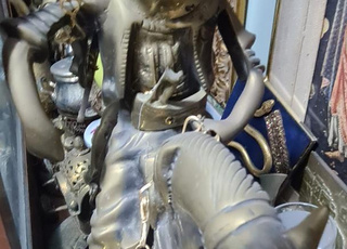 Sculpture ancienne le cavalier arabe 45×54