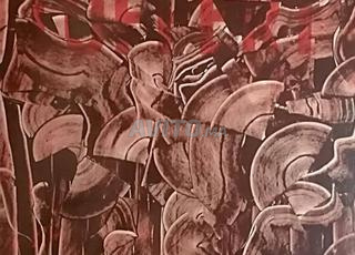 للوحة زيتية تجريدية